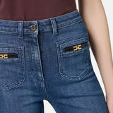 Jeans bootcut - Elisabetta Franchi PJ12N56E2 104 ELISABETTA FRANCHI 