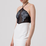 Abito con ricami floreali FQ26SD1001W476E5 324 FRACOMINA 