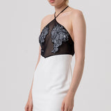 Abito con ricami floreali FQ26SD1001W476E5 324 FRACOMINA 