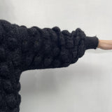 Maglia lavorazione traforata 153 NERO OFELIA 