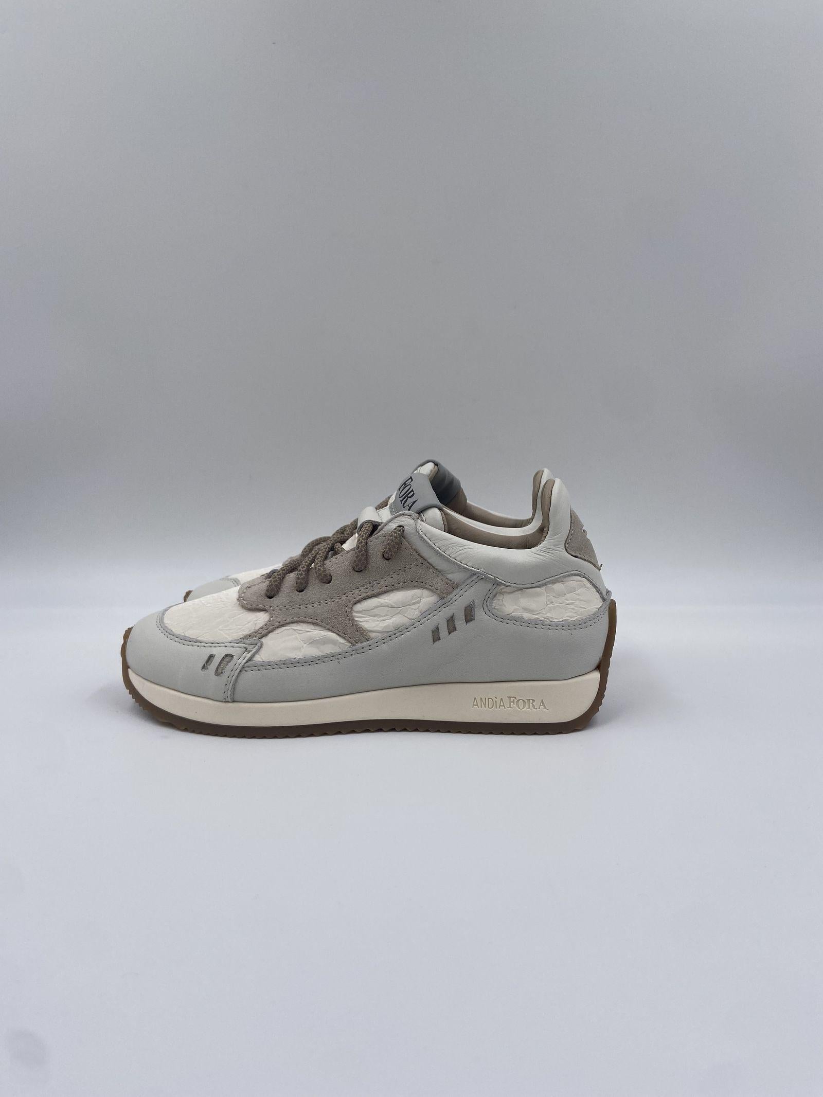 Sneakers Hoty Denver in pelle HOTYDENVER BIANCO ANDIA FORA 