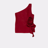 Top con rosa taffetas