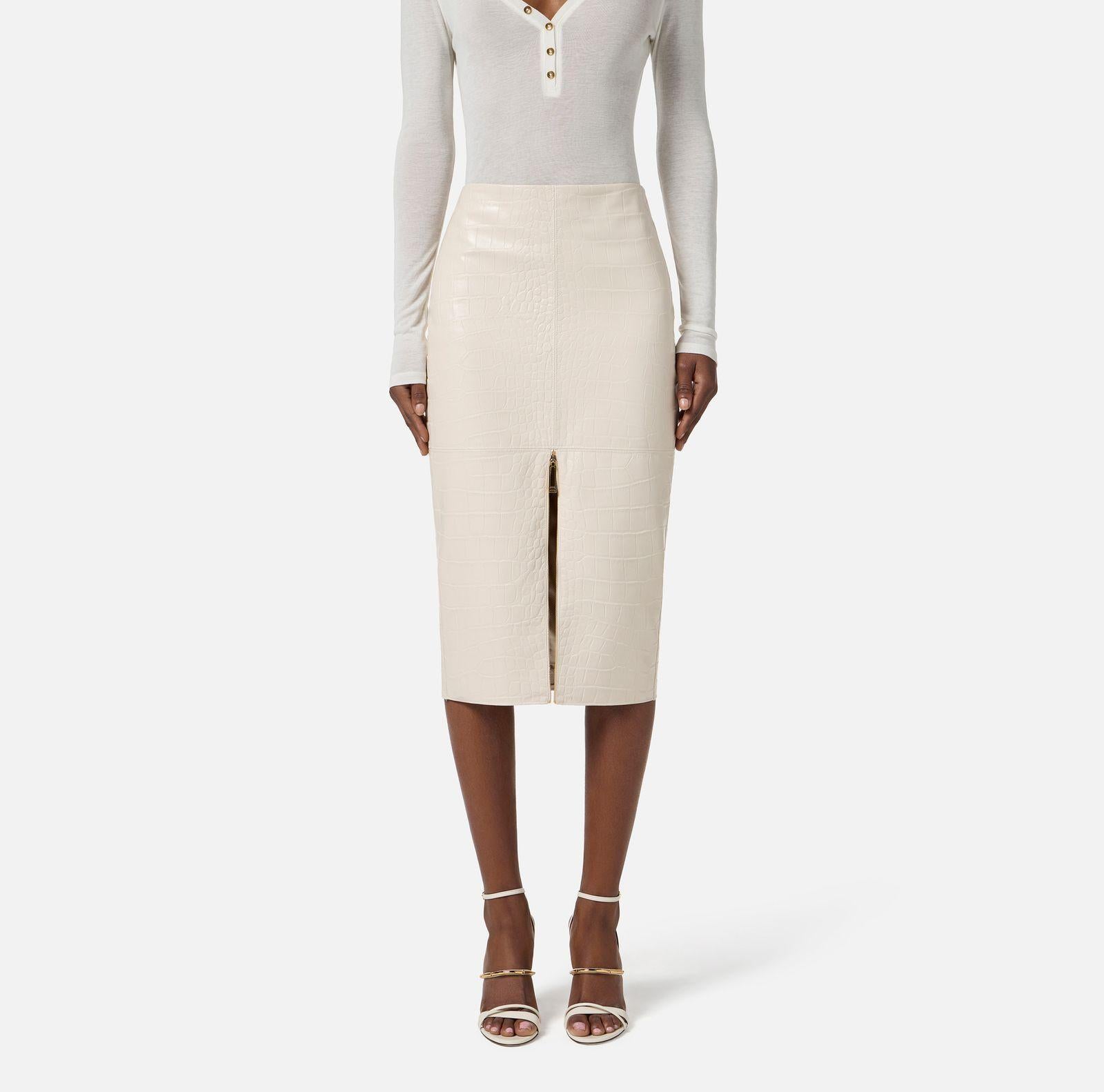 Gonna stampa cocco - Elisabetta Franchi GO10856E2 DZ9 ELISABETTA FRANCHI 