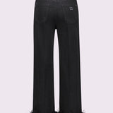 Jeans cropped con piume 521FD26007 00 GAUDI' 