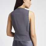 Gilet in crepe satin LOIT07D8 22 CARLA G. 