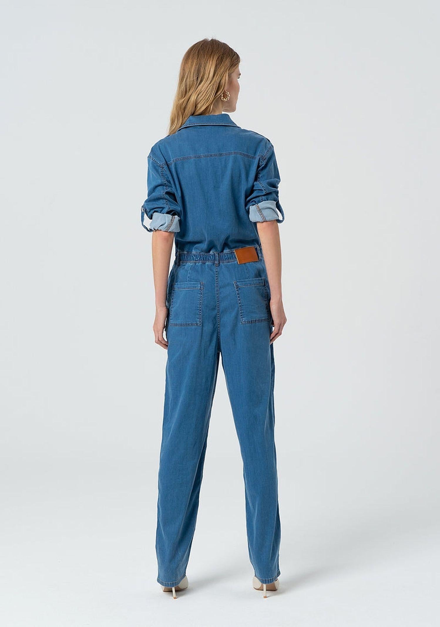Tuta in denim maniche lunghe FP25SO2003D46302 258 FRACOMINA 