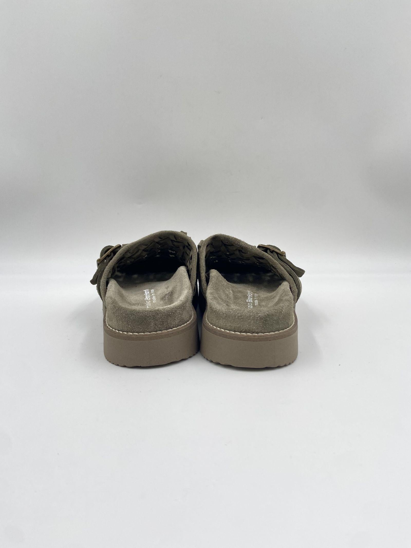 Sandalo Edra Wov in suede - Patrizia Bonfanti EDRAWOV MILITARE PATRIZIA BONFANTI 