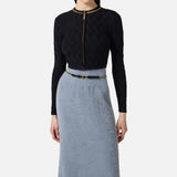 Cardigan con catena - Elisabetta Franchi MK29B56E2 110 ELISABETTA FRANCHI 
