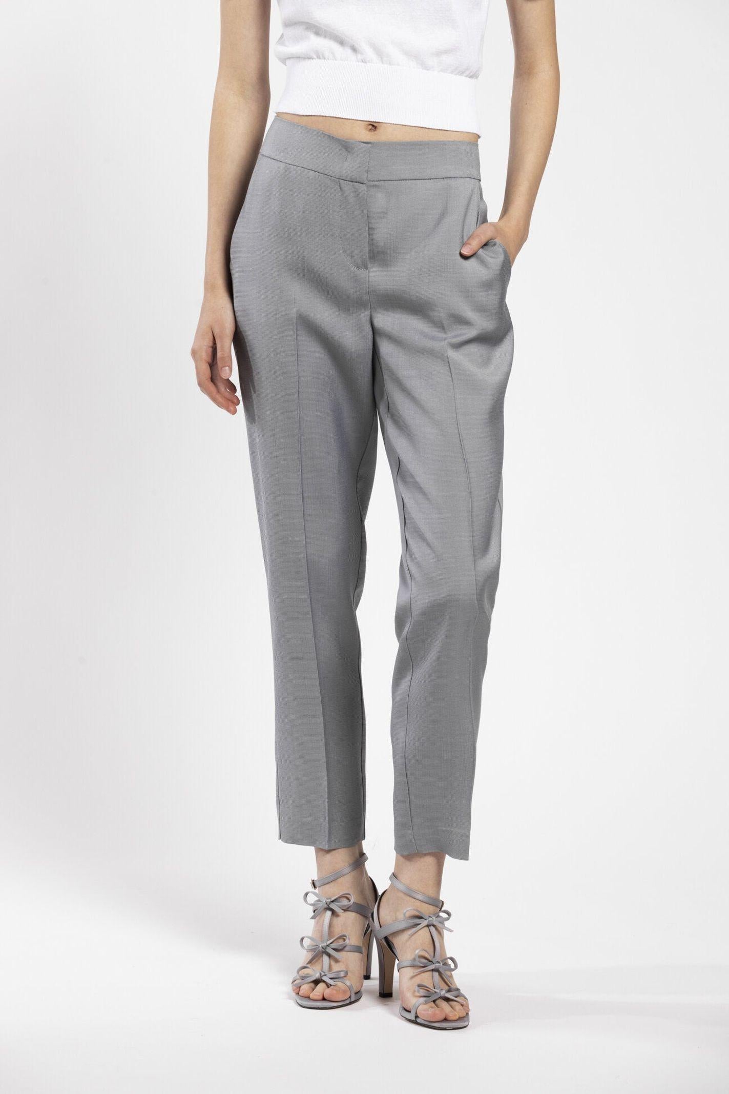Pantalone largo in shantung PESS02D8 21 CARLA G. 