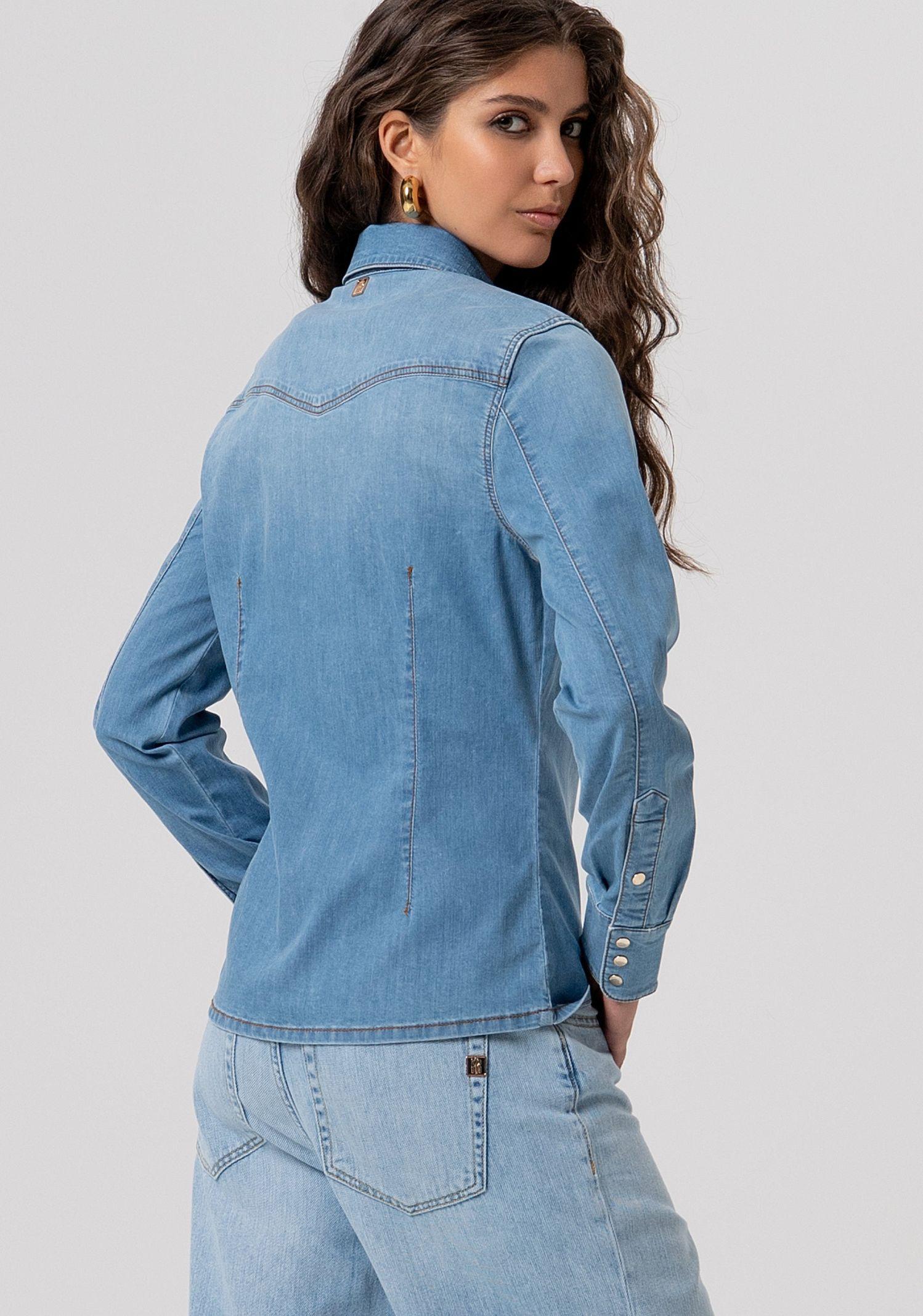 Camicia over in denim - Fracomina FP26ST6030D47202 258 FRACOMINA 