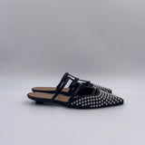 Scarpa bassa aperta con borchie