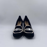Dècolletè bicolore H1331 NERO OFELIA 