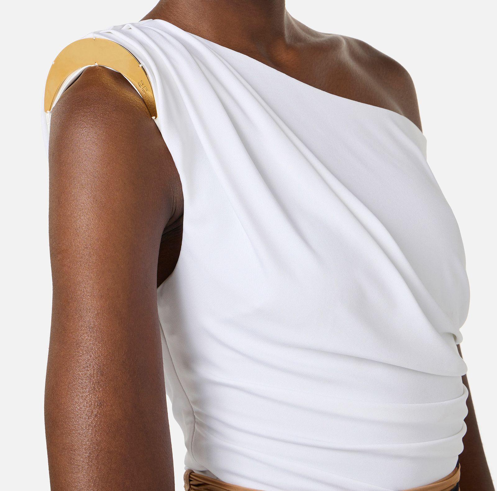 Body con spalla gioiello - Elisabetta Franchi BO01361E2 360 ELISABETTA FRANCHI 