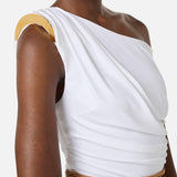 Body con spalla gioiello - Elisabetta Franchi BO01361E2 360 ELISABETTA FRANCHI 