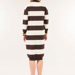 Cardigan lungo a righe 3M0536C V160 KONTATTO 