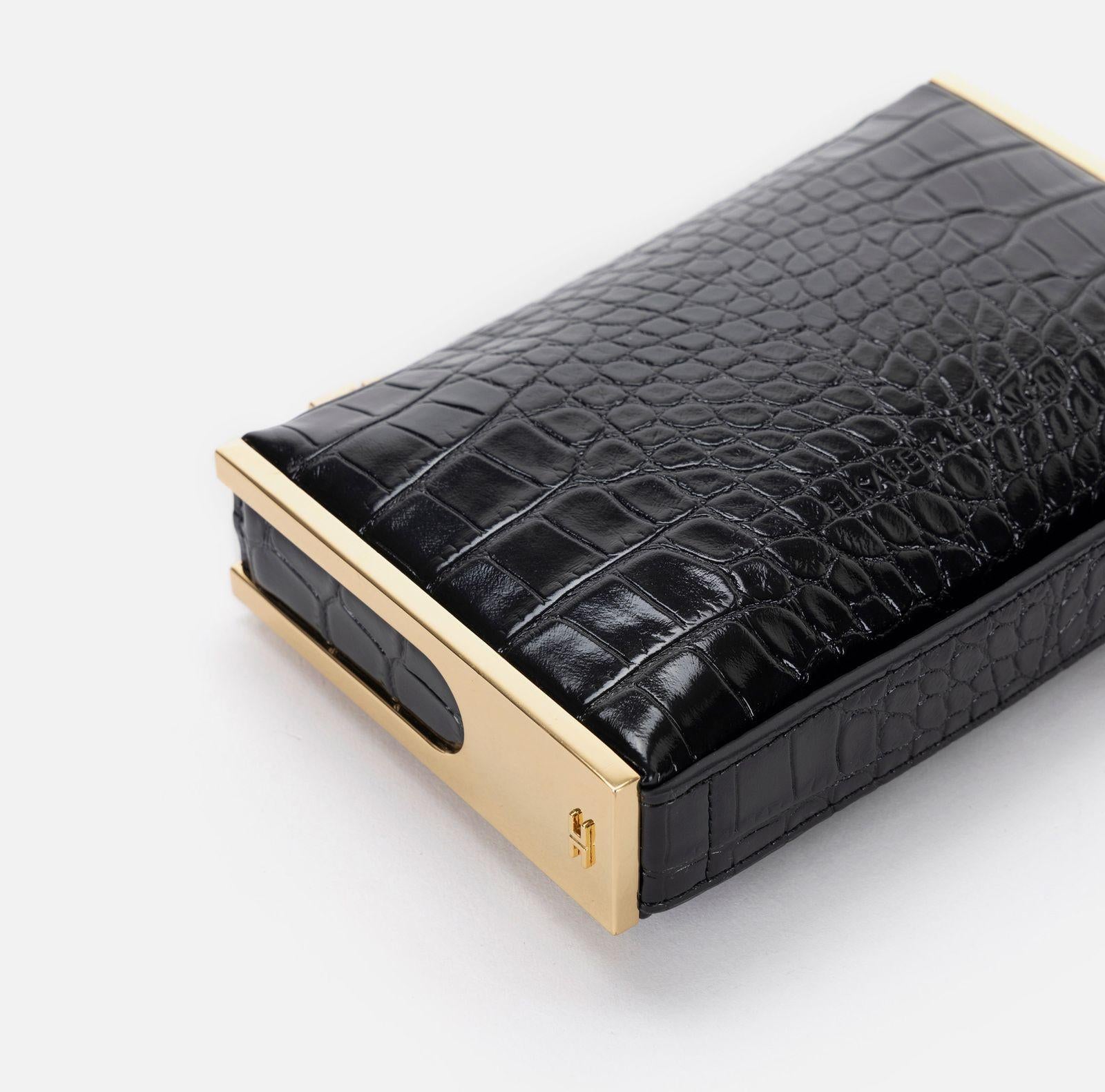 Clutch con zip - Elisabetta Franchi BS51A56E2 110 ELISABETTA FRANCHI 