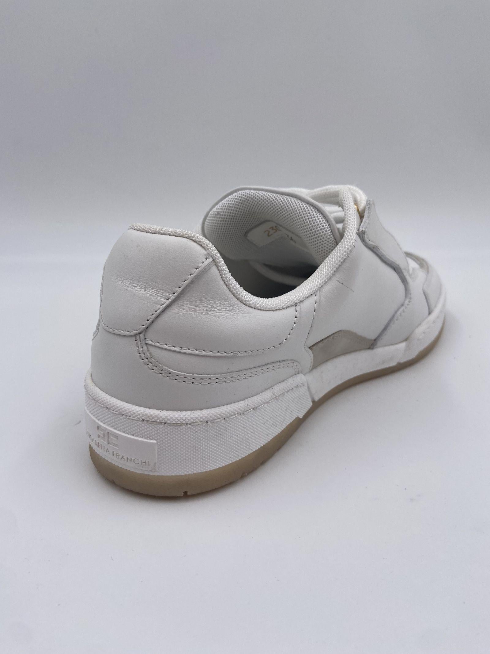 Sneakers in pelle con logo SA28G41E2 360 ELISABETTA FRANCHI 