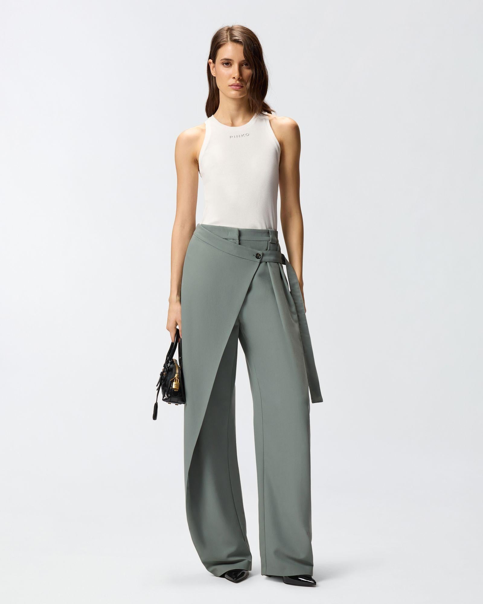 Pantalone a portafoglio 105570A18E V30 PINKO 