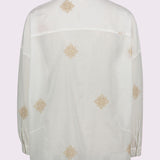 Camicia con ricami dorati
