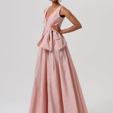 Abito lungo in taffetà - Fracomina FQ26SD3009W83101 444 FRACOMINA 