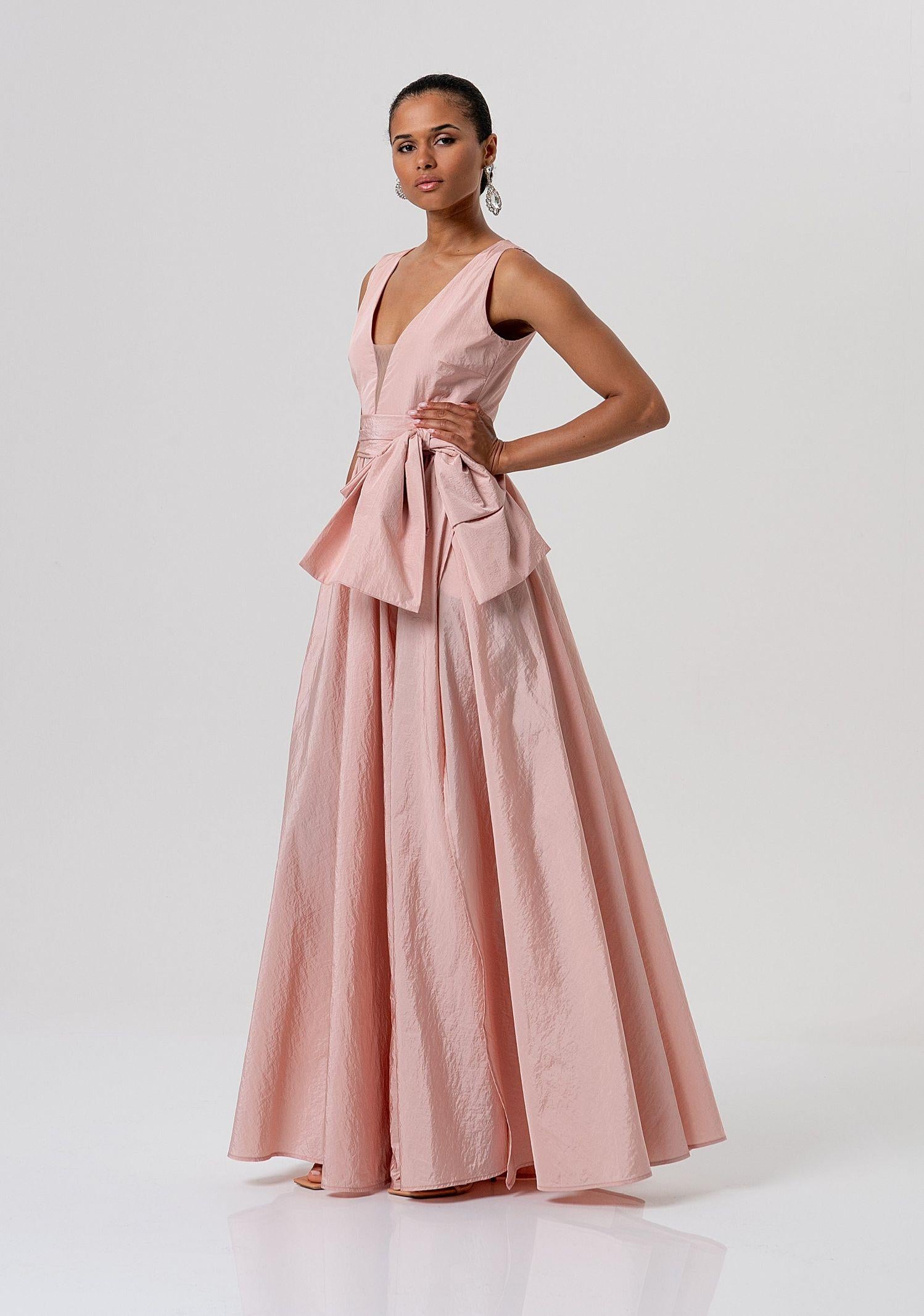 Abito lungo in taffetà - Fracomina FQ26SD3009W83101 444 FRACOMINA 