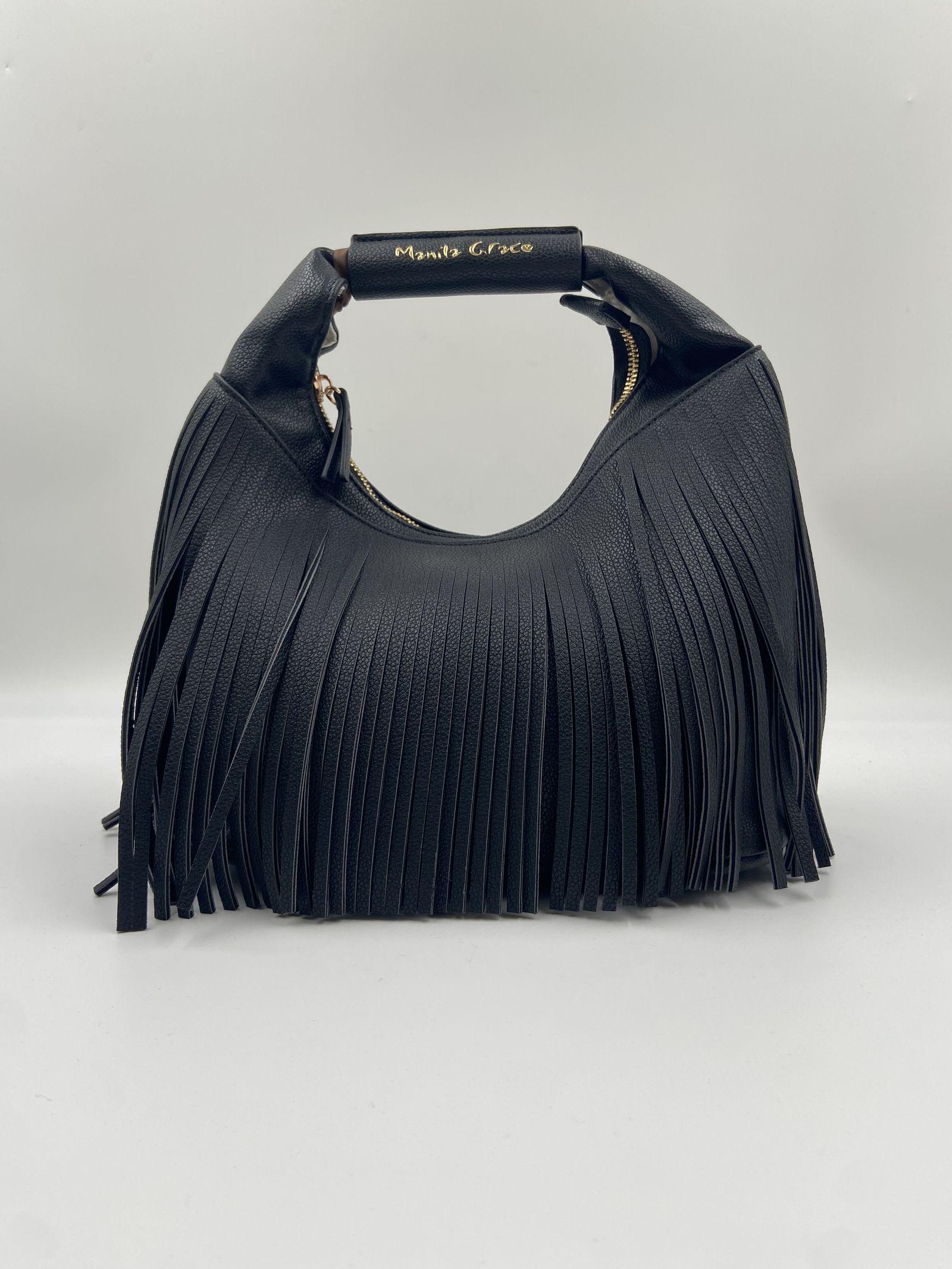 Borsa Hobo Mini frange - Manila Grace B825EU MA001 MANILA GRACE 