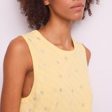 Gilet in maglia con strass