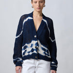 Cardigan tie-dye handmade B42010 B4210 ROBERTO COLLINA 