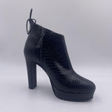Tronchetto pitonato H1284PITONE NERO OFELIA 