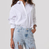 Jeans straight fit con trasparenze FP26SV2014D409P4 685 FRACOMINA 