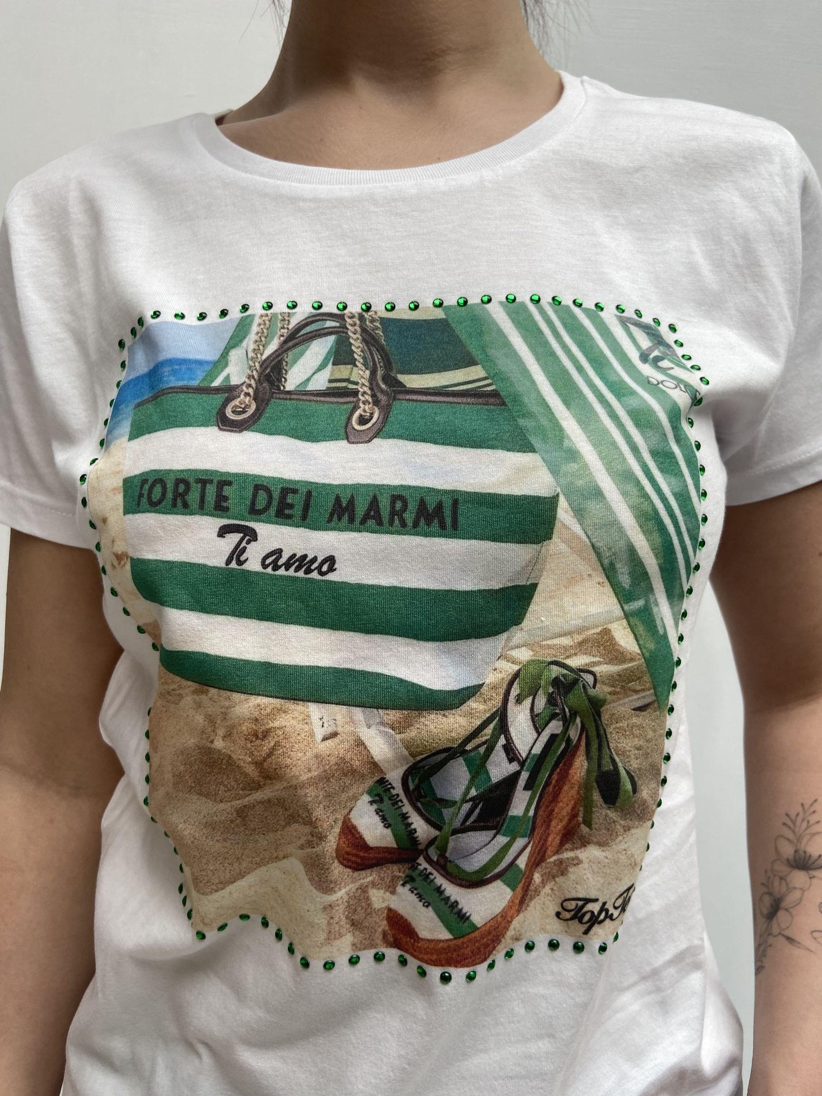 T-shirt con stampa TS316 BIANCO TOP-TEE 