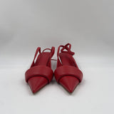 Sandalo slingback in pelle