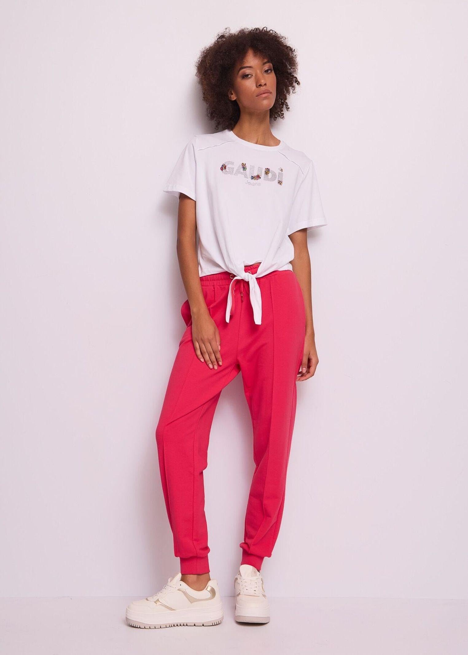 T-shirt con nodo - Gaudi 511BD64026 2100 GAUDI' 