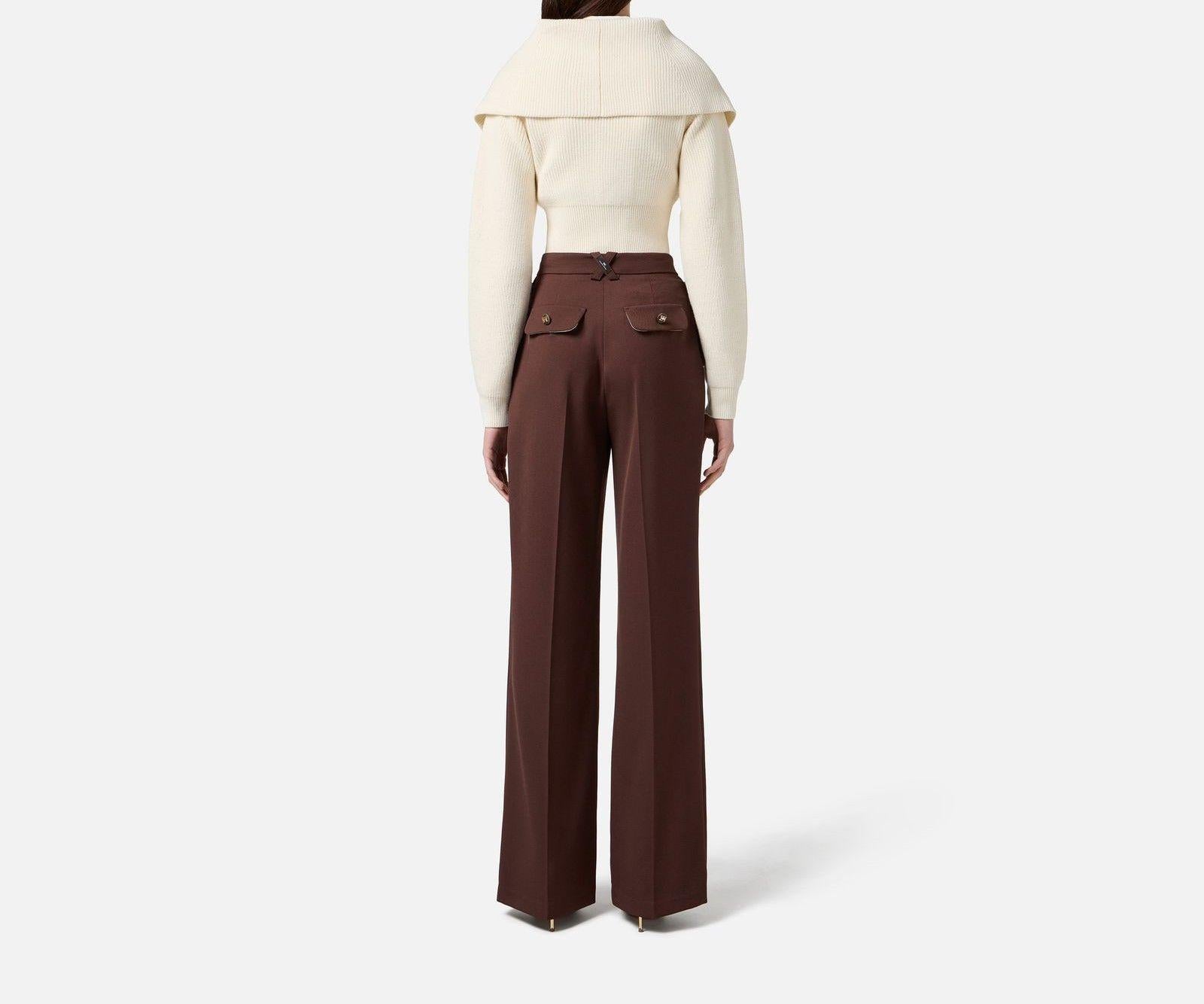 Cardigan con zip - Elisabetta Franchi MK04S56E2 DZ9 ELISABETTA FRANCHI 