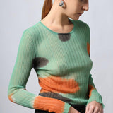 Maglia con trattamento handmade