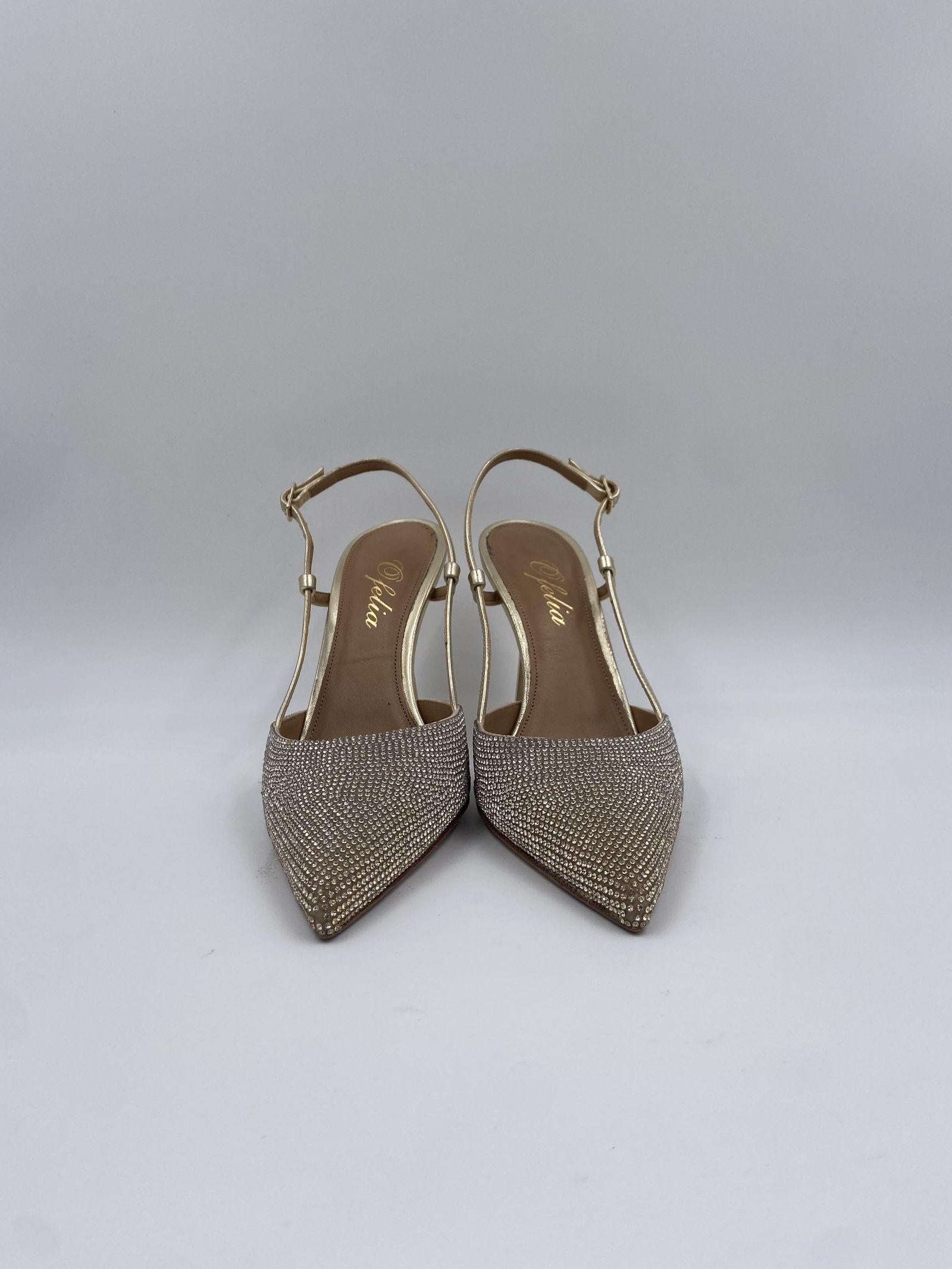 Sandalo alto con mini strass H2250 ORO OFELIA 