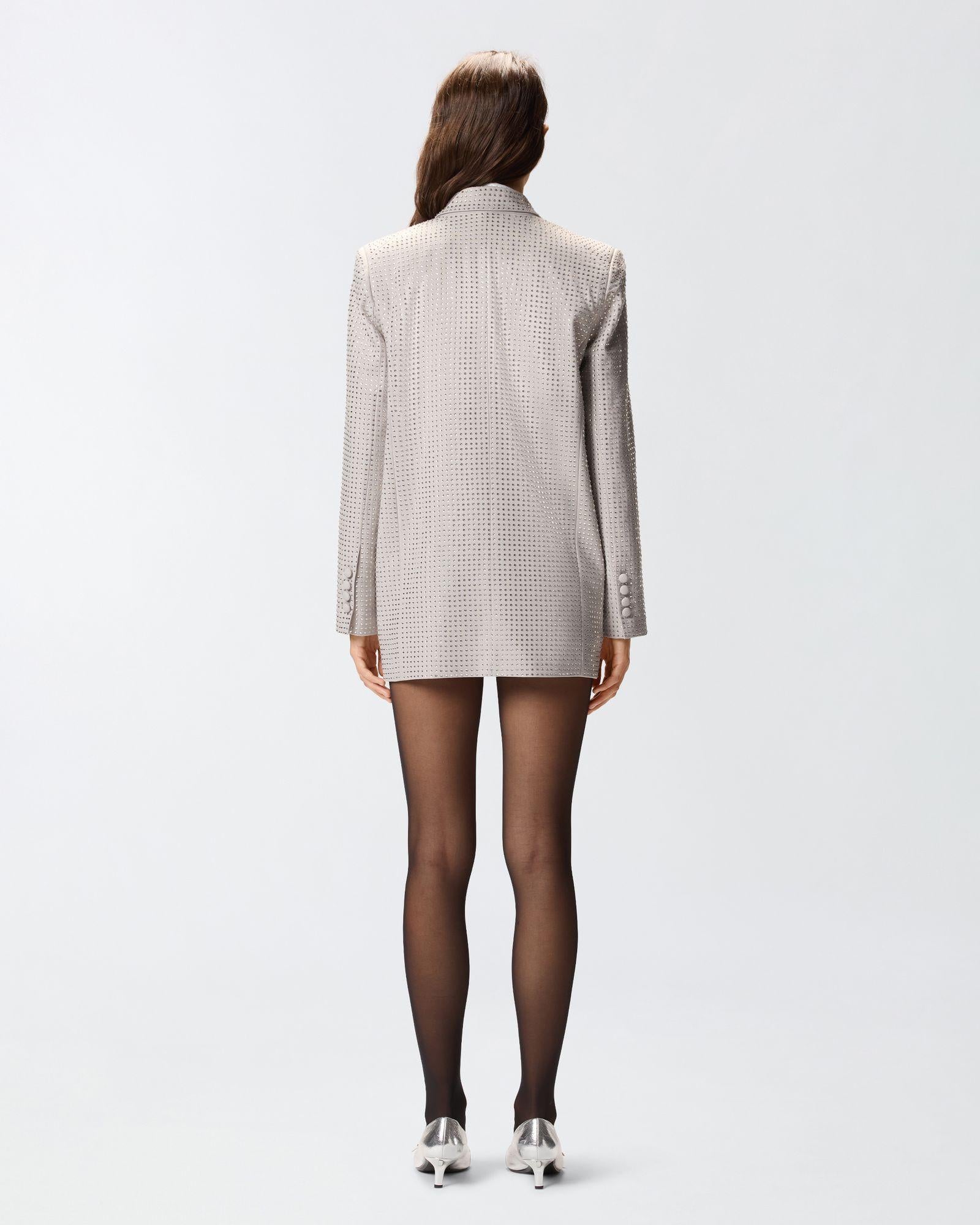 Giacca doppiopetto con strass 104456A287 I30 PINKO 