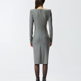 Abito midi con drappeggio 106126A2ZU I76 PINKO 