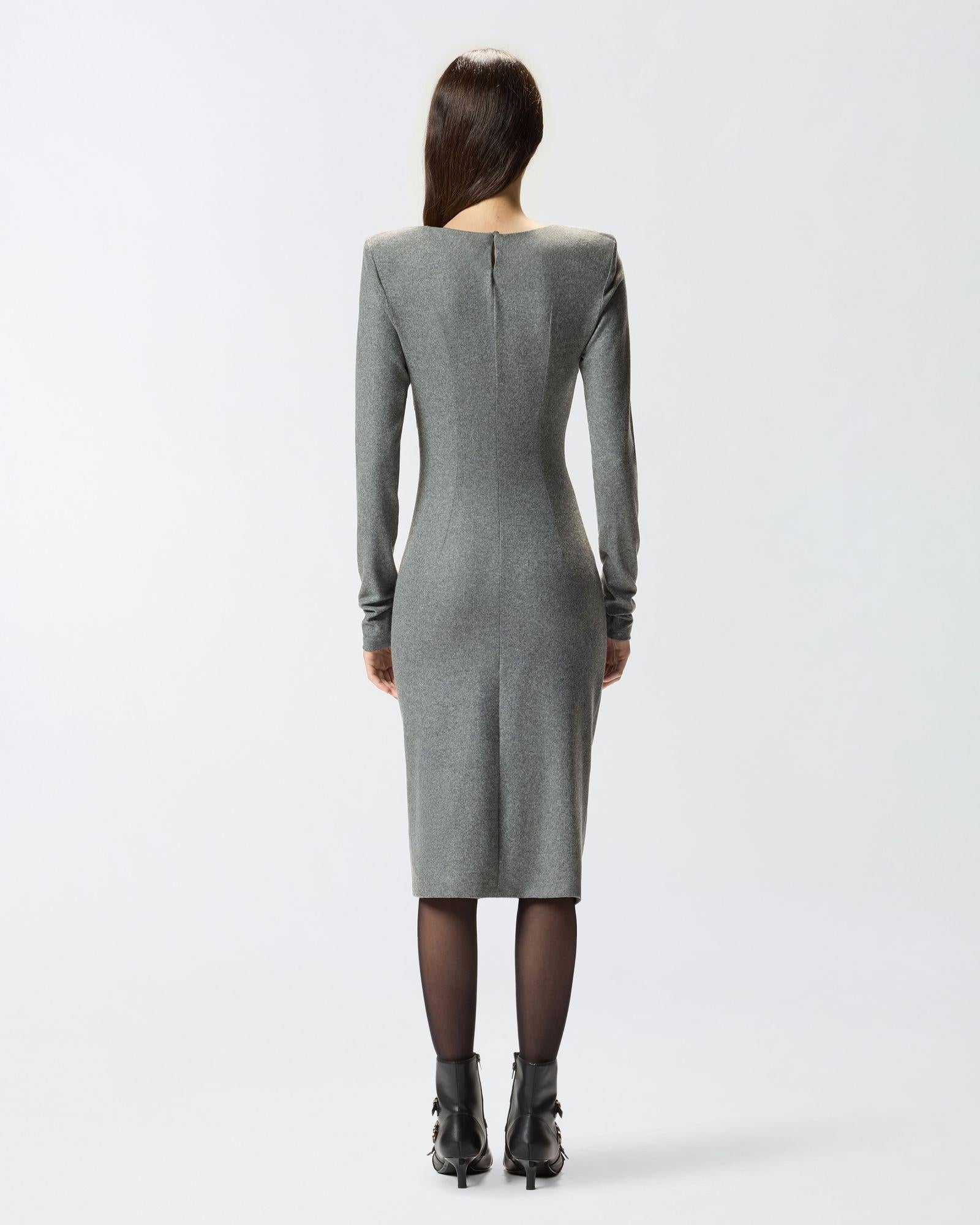 Abito midi con drappeggio 106126A2ZU I76 PINKO 