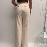 Pantalone con charms - Elisabetta Franchi PA01221E2 193 ELISABETTA FRANCHI 