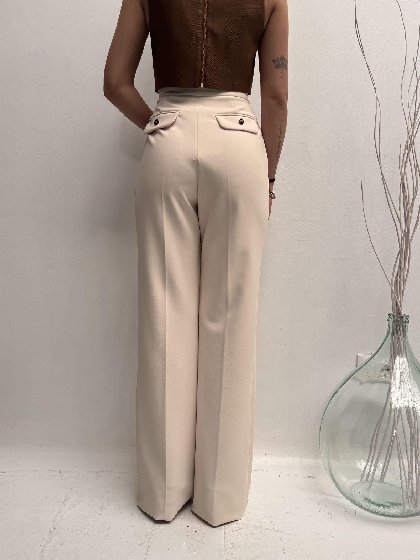 Pantalone con charms - Elisabetta Franchi PA01221E2 193 ELISABETTA FRANCHI 