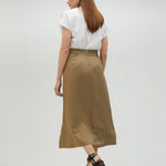 Gonna lunga con spacco centrale MS2508004 052 MAITE 