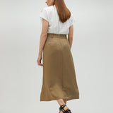 Gonna lunga con spacco centrale MS2508004 052 MAITE 