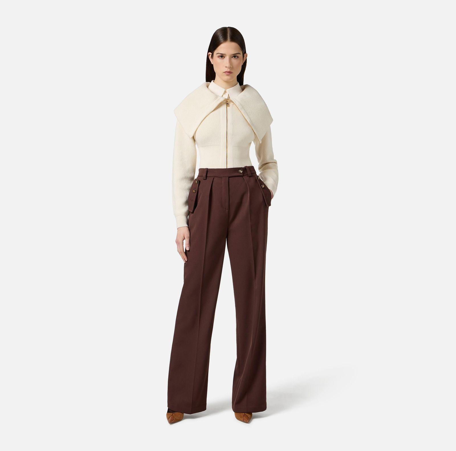 Cardigan con zip MK04S56E2 DZ9 ELISABETTA FRANCHI 