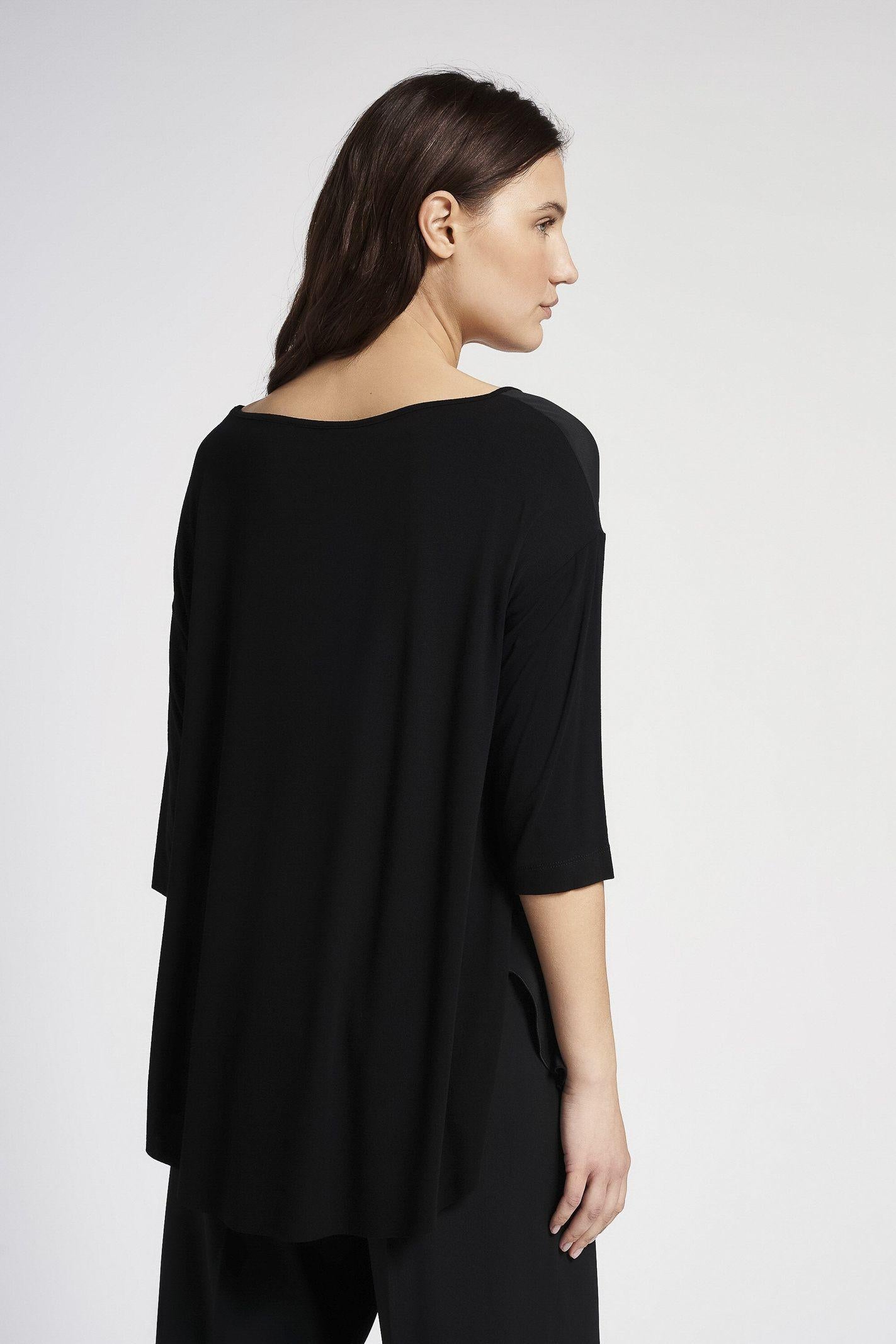Maglia bimateriale maniche lunghe MERE20D8 10 CARLA G. 