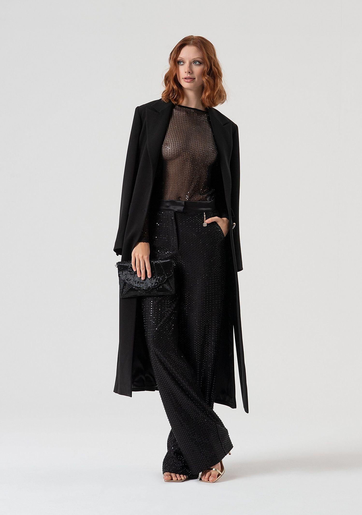 Blusa con strass - Fracomina FQ25WT1001W424R9 053 FRACOMINA 