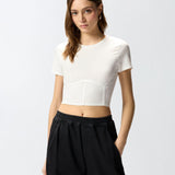 Top bustier in jersey 106489A36I Z05 PINKO 