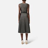Abito midi con micro rouches