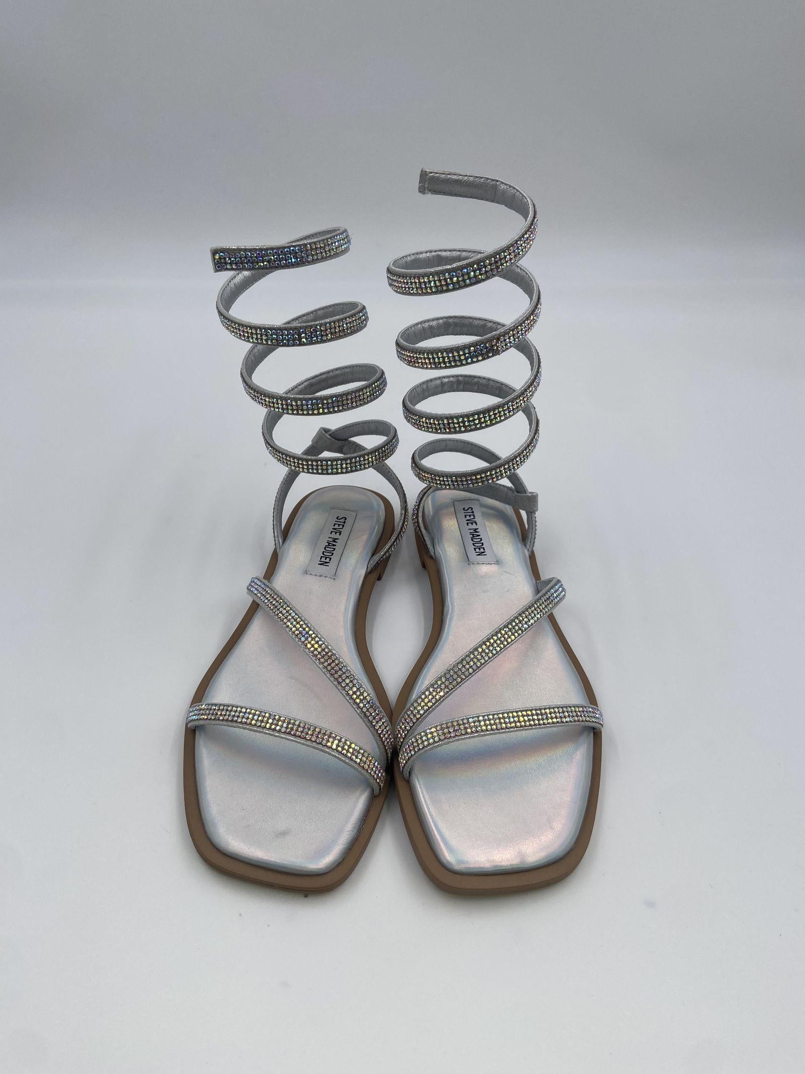 Sandalo Azaria con cinturino a spirale SMSAZARIA ARGENTO STEVE MADDEN 
