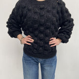 Maglia lavorazione traforata 153 NERO OFELIA 